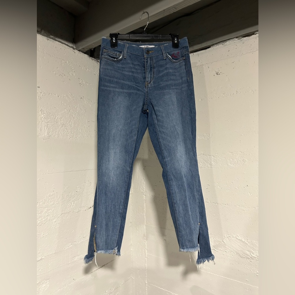 SAME EDELMAN high rise straight ankle denim